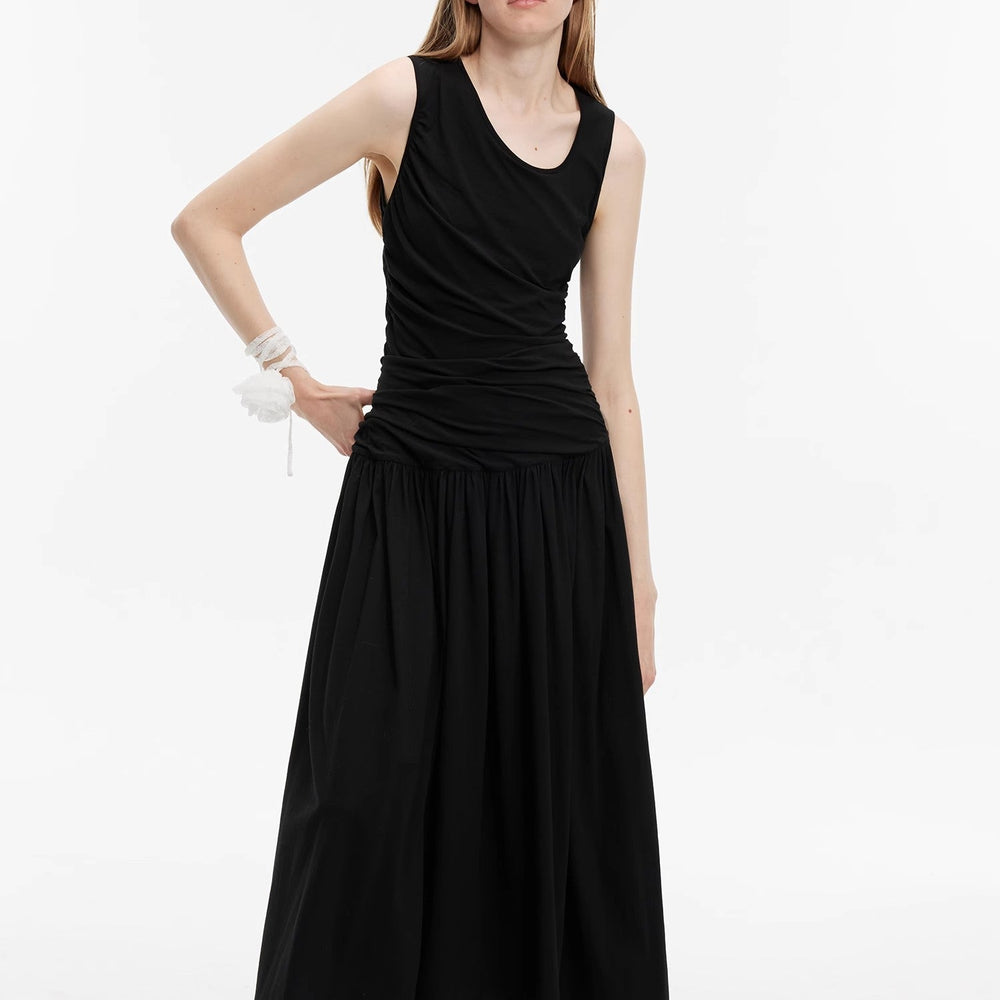 
                  
                    "Casual Commuting" light luxury mercerized cotton special-shaped collar waist irregular lazy long dress
                  
                