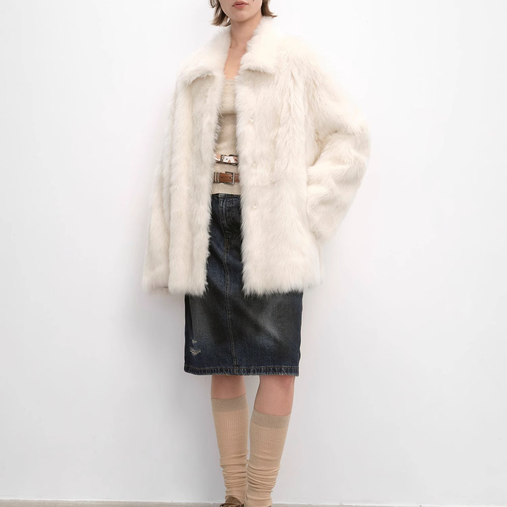 
                  
                    "Autumn Exclusive" Imported Tuscan sheepskin short lapel fur coat
                  
                