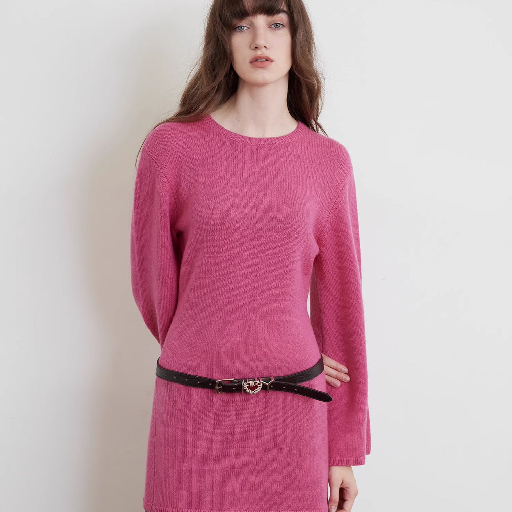 
                  
                    "Autumn Sweet Cheese" merino wool fashionable waist slimming trumpet sleeve sweater for women
                  
                