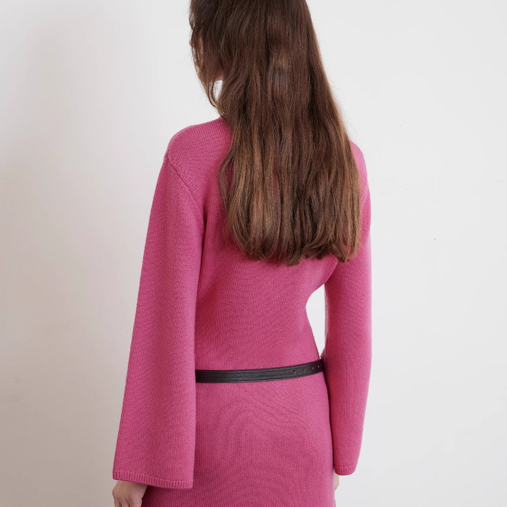 
                  
                    "Autumn Sweet Cheese" merino wool fashionable waist slimming trumpet sleeve sweater for women
                  
                