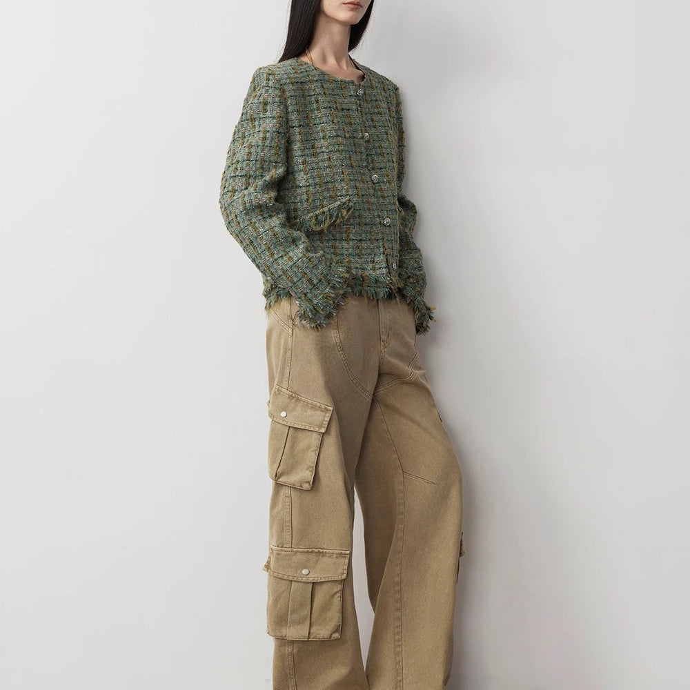 
                  
                    "Nostalgic Wasteland" Heavy Washed Personalized Distressed American Streetwear Large Pocket Cocoon Jeans
                  
                