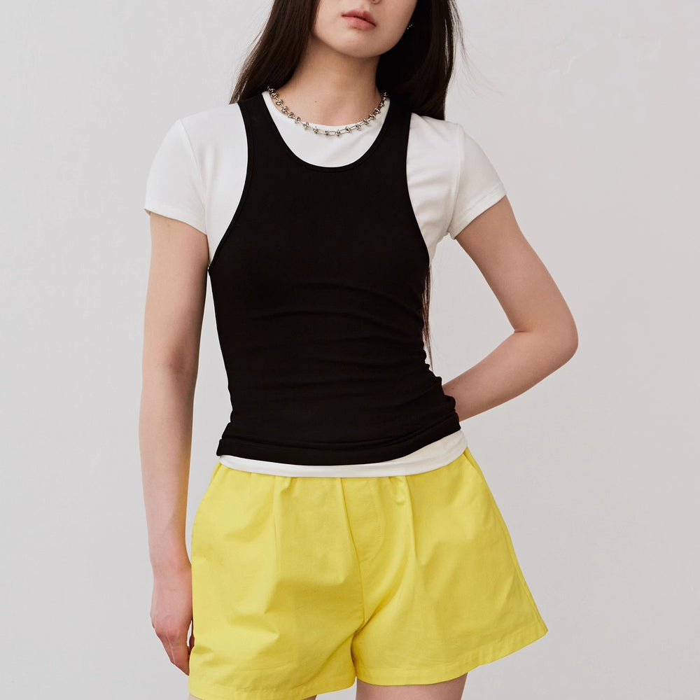
                  
                    "Summer Tour" small I-shaped vest camisole women's summer elastic cotton slim fit inner sleeveless top
                  
                