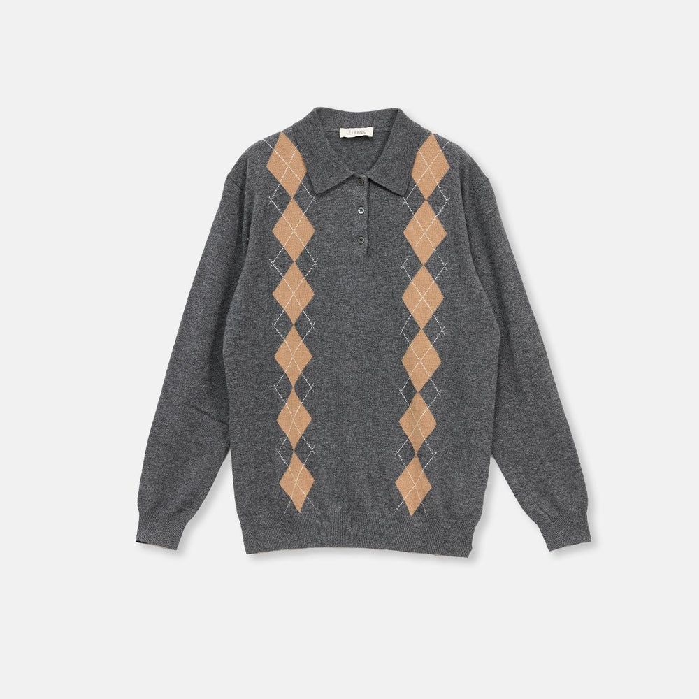 
                  
                    "Graduate" Machine Washable Wool Polo Neck Sweater Preppy Vintage Top
                  
                