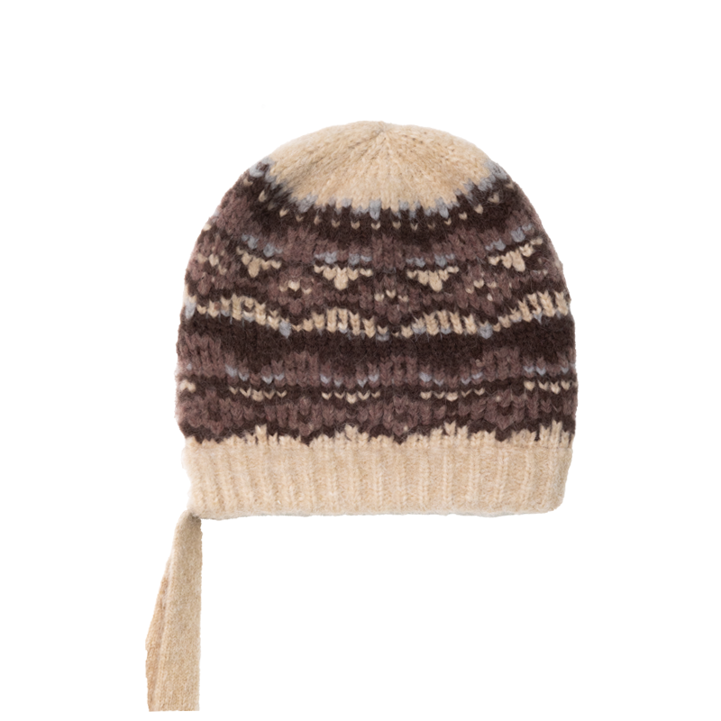 Autumn winter jacquard knitted hat atmospheric woolen hat