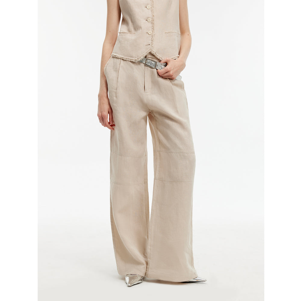 
                  
                    "Diary of an Old Friend" Customized Breathable Ramie Oversize Suit Vest Set
                  
                