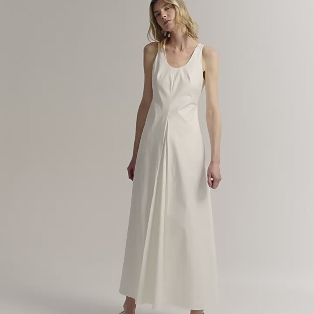 
                  
                    ギャラリービューアでビデオを読み込んで再生、&amp;quot;Simple Love&amp;quot; High Density Modal Mulberry Silk Insert U-neck Vest Dress
                  
                