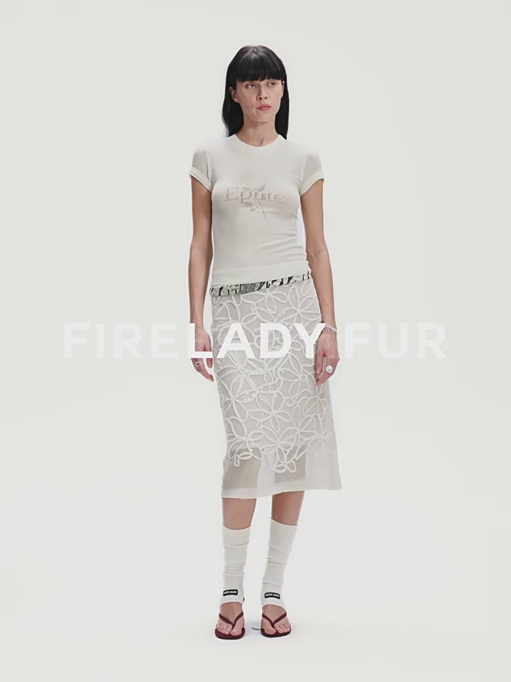 
                  
                    Load and play video in Gallery viewer, &amp;quot;Memory Navigation&amp;quot; Tencel acetate fake two-piece slim fit straight shoulder T-shirt
                  
                